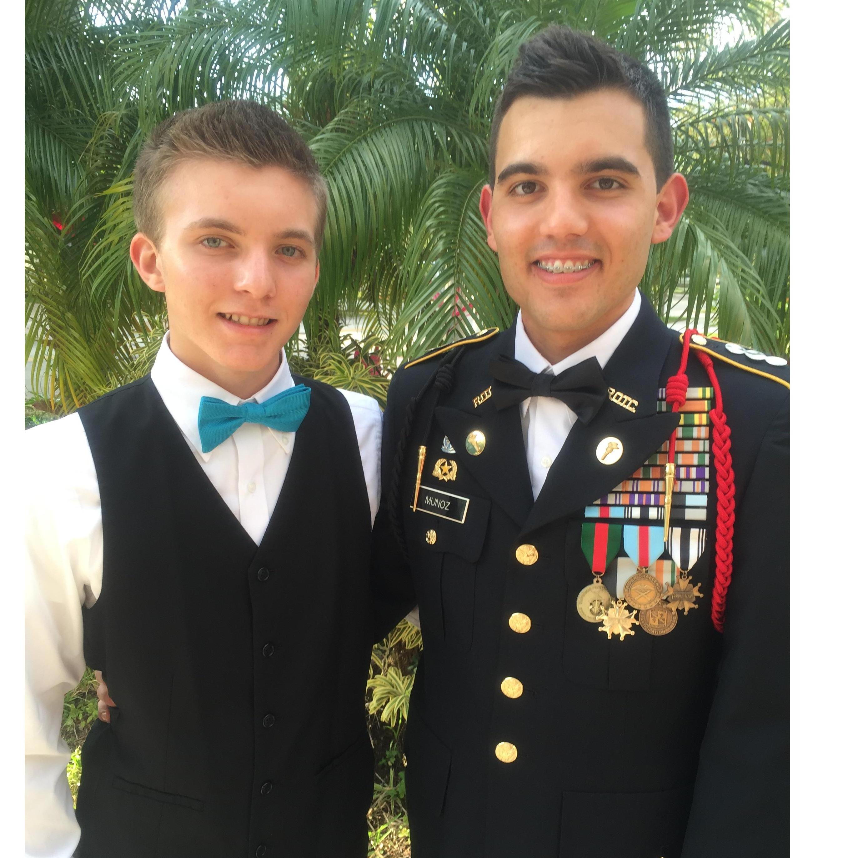 Christian and Jonathan at WBHS Military Ball