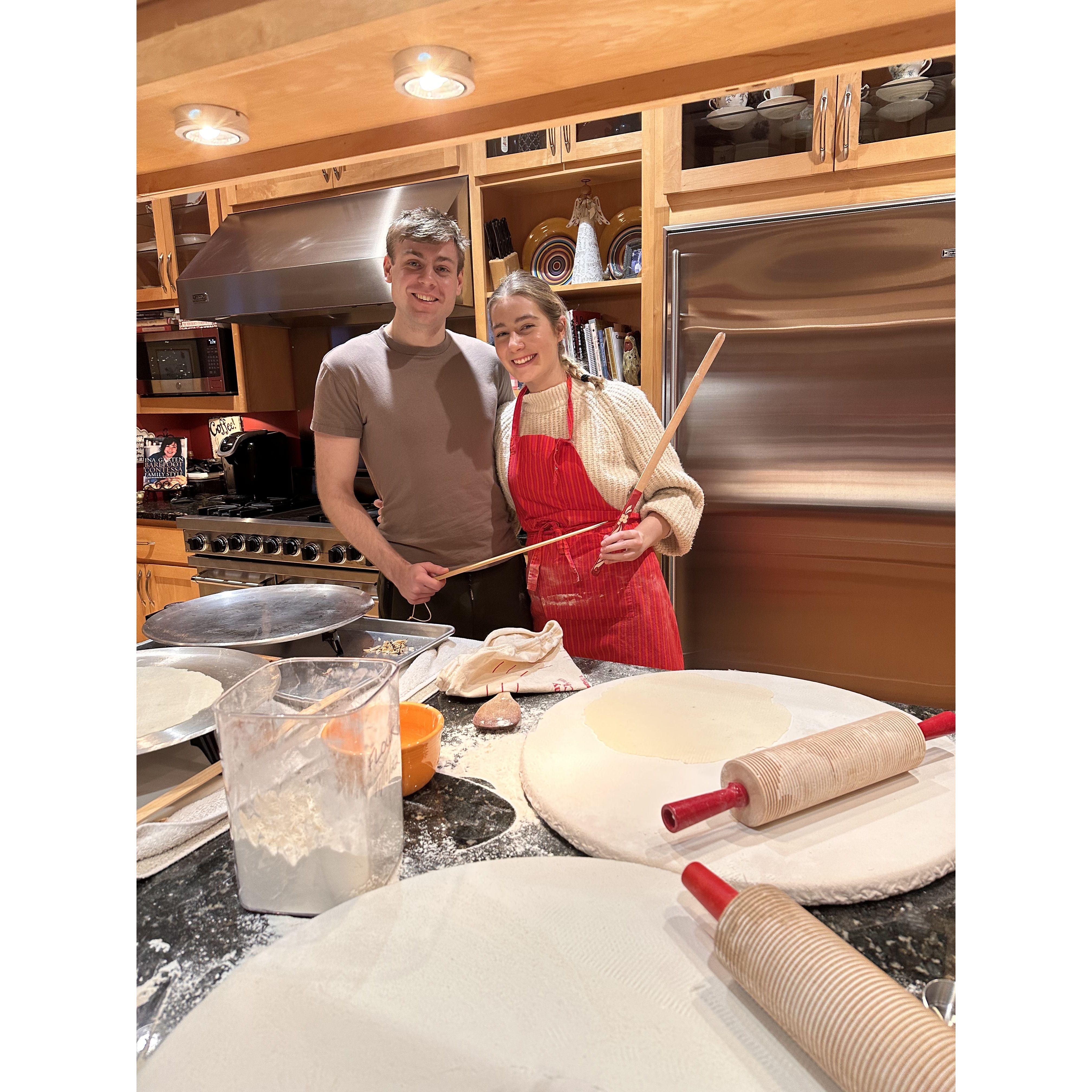 Making lefse, one of our favorite Norwegian traditions.