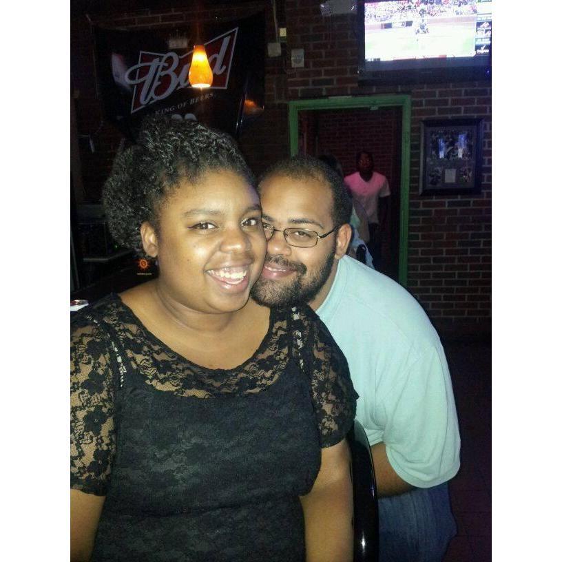 Celebrating 5 years with friends in what better place than a Dundalk dive bar.