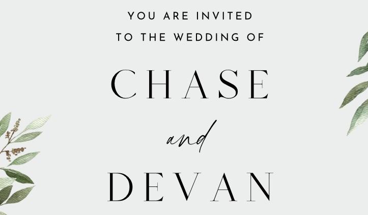 The Wedding Website of Chase Geisler and Devan Tackett