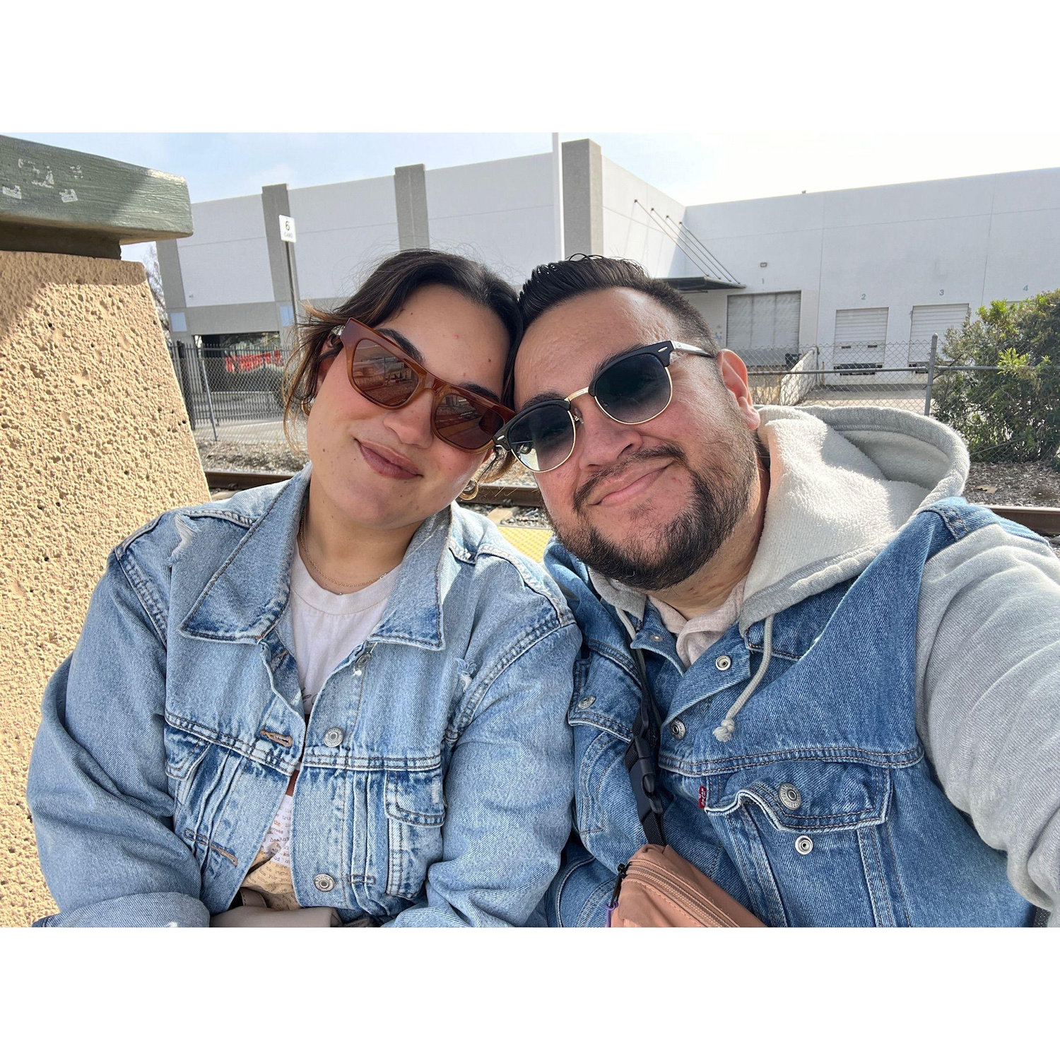 Our first time taking a train together!