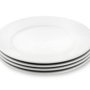 Apilco Tradition Porcelain Dinner Plates, Set of 4