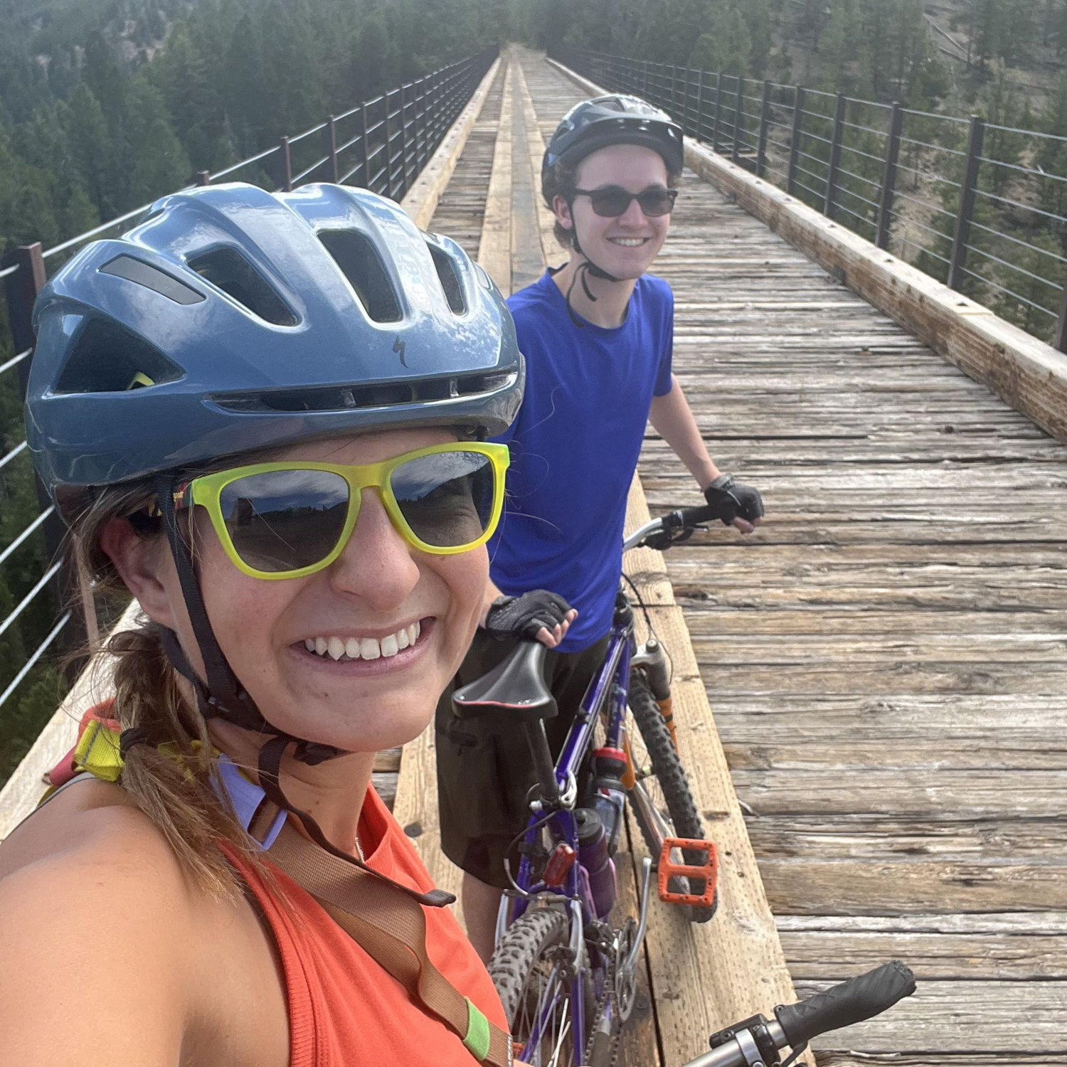 Biking in Thompson Park, the best part of Butte, America (if you know you know)