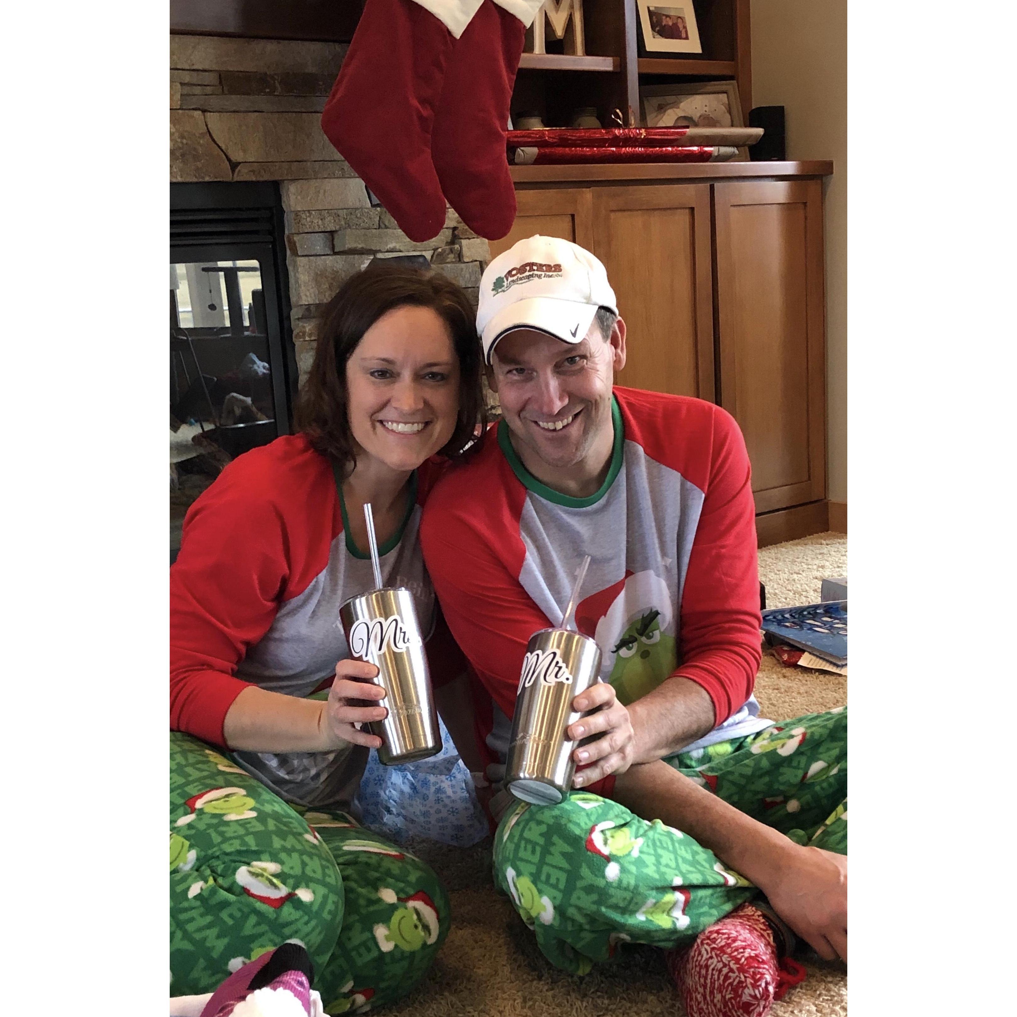 Christmas 2018. Amanda was excited to get us these cups 😘