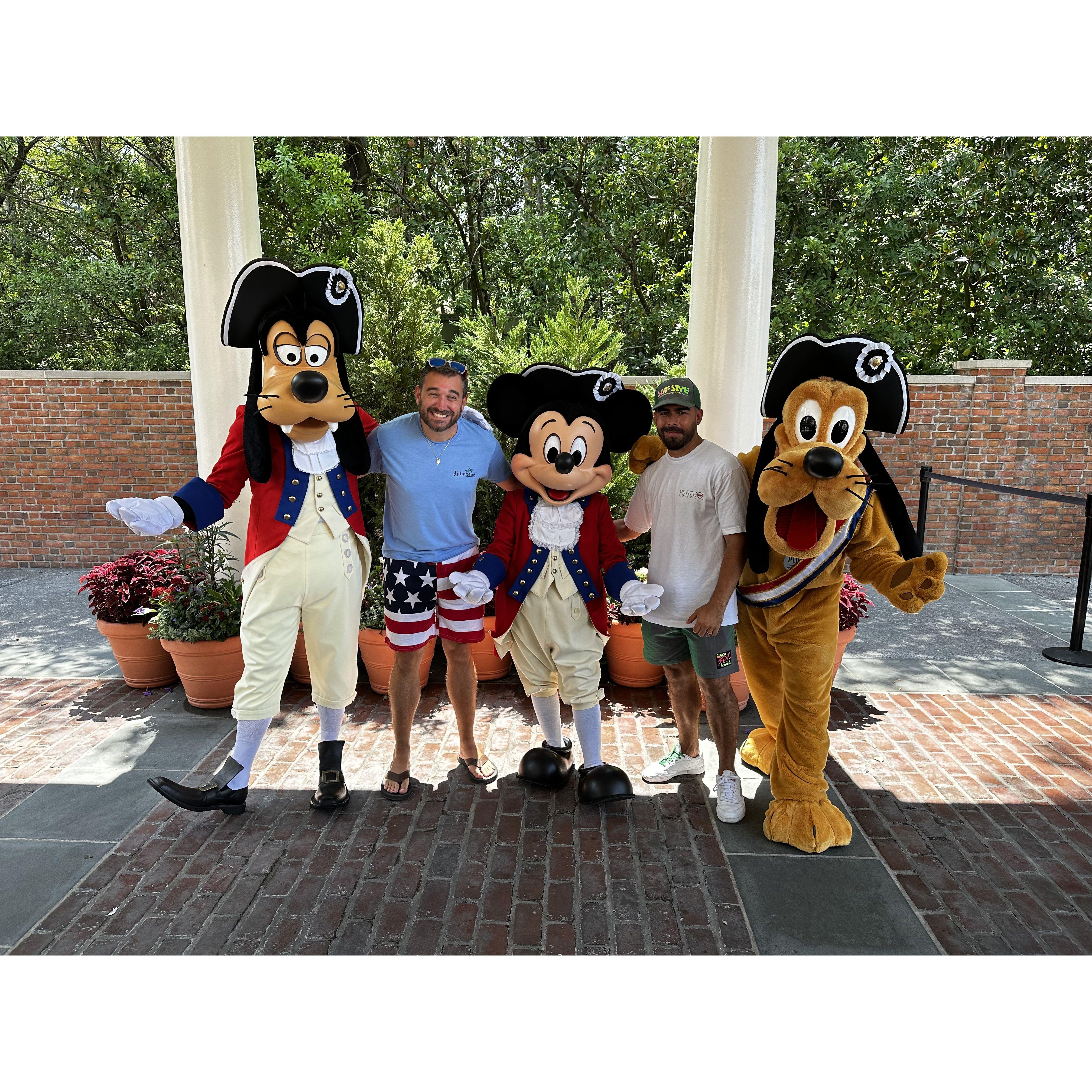 We spent an entire day in the American pavilion on the Fourth of July