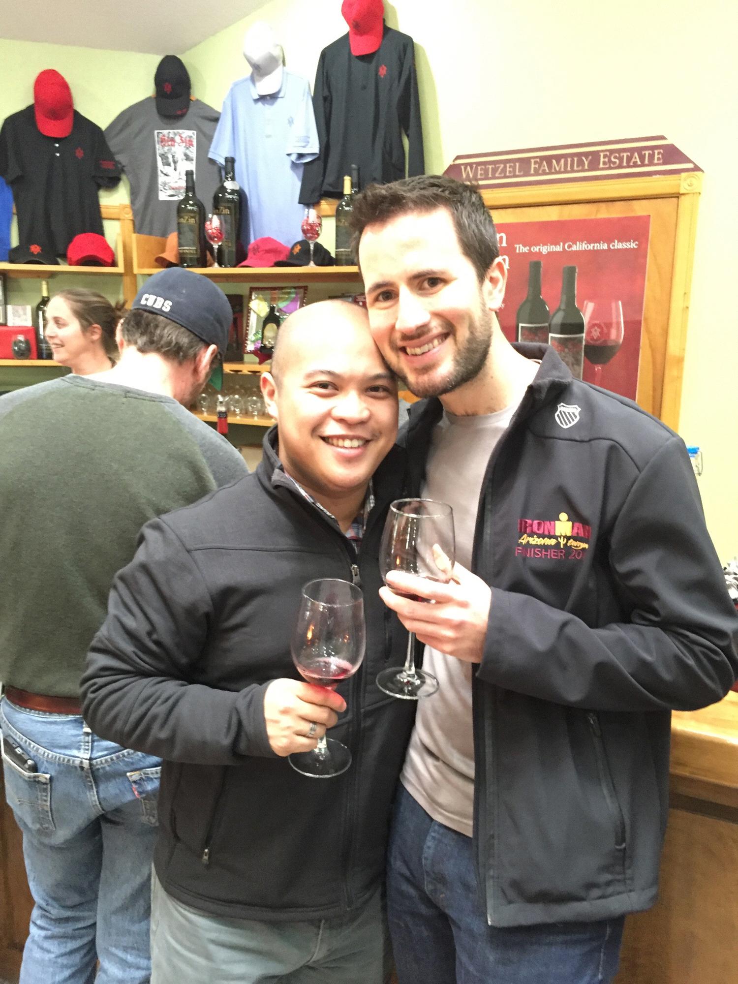 Our first Black Friday wine crawl at Alexander Valley Vineyards (Healdsburg, CA).
