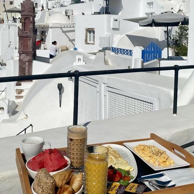 Dinner in Santorini