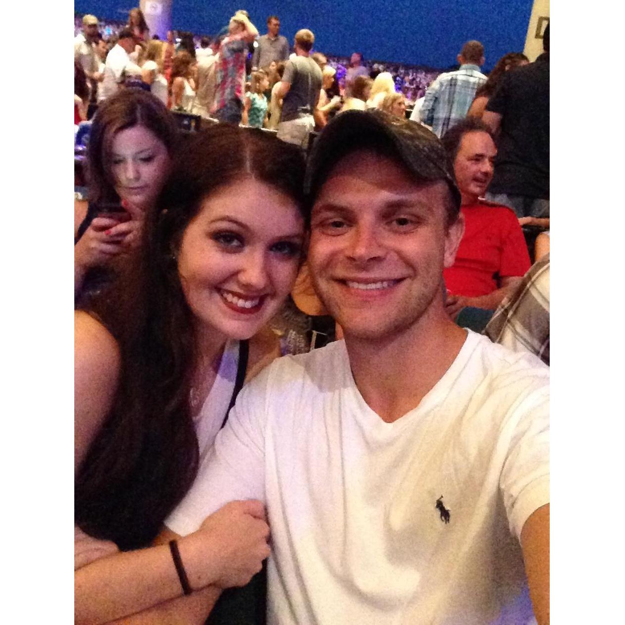 Our first date- Luke Bryan concert.