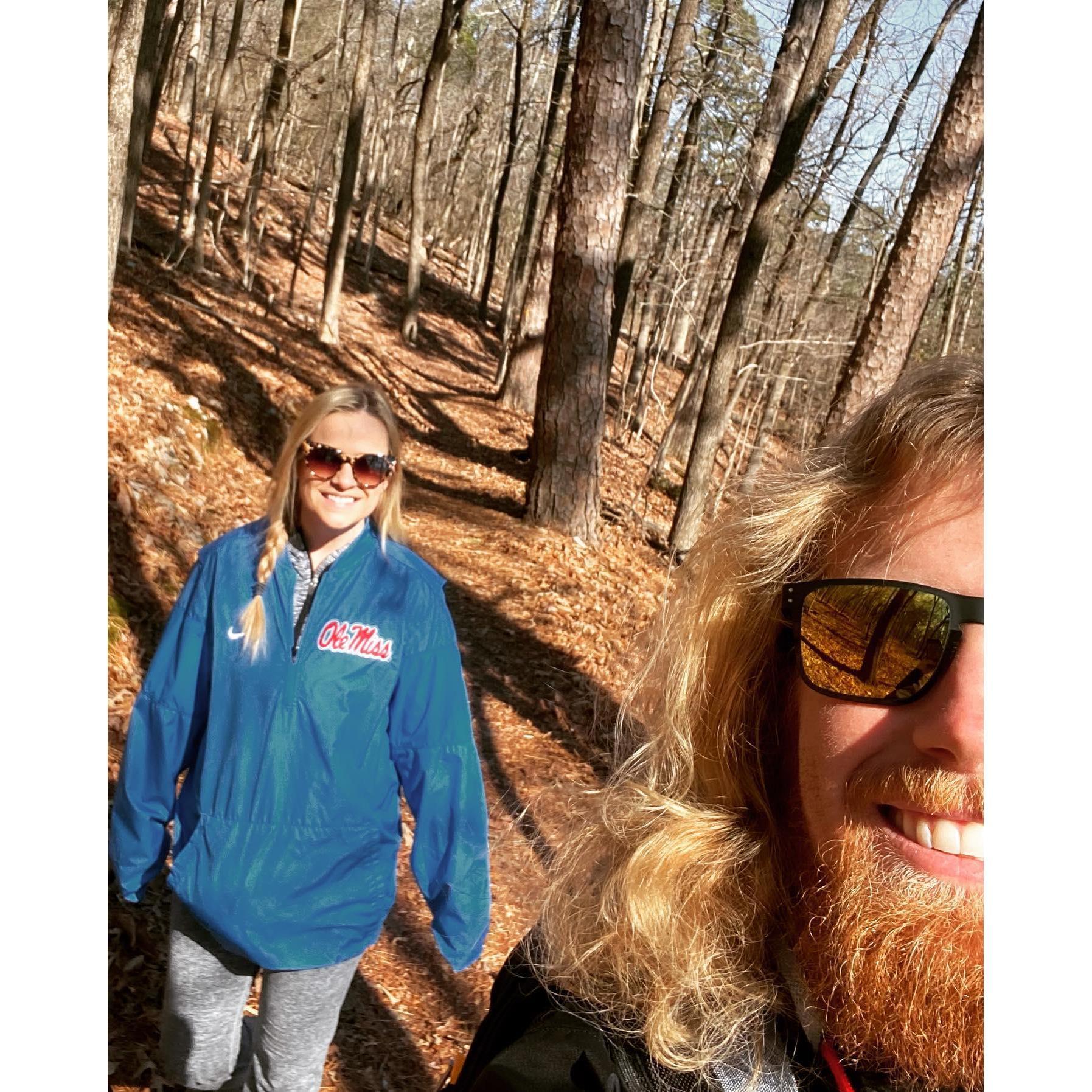 The couple in Hot Springs, Arkansas for Wynand's 28th birthday.