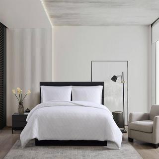 Double Diamond Matelasse 3-Piece Duvet Cover Set