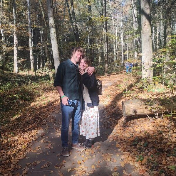 Moments after our engagement on Conkle's Hollow trail in Hocking Hills