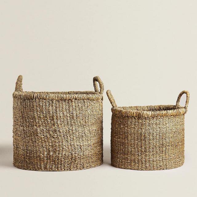 ZARA HOME – SEAGRASS BASKET WITH HANDLES