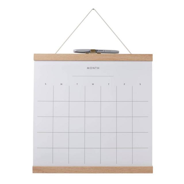14"x14" Dry Erase Monthly Wall Calendar with Marker - Quartet