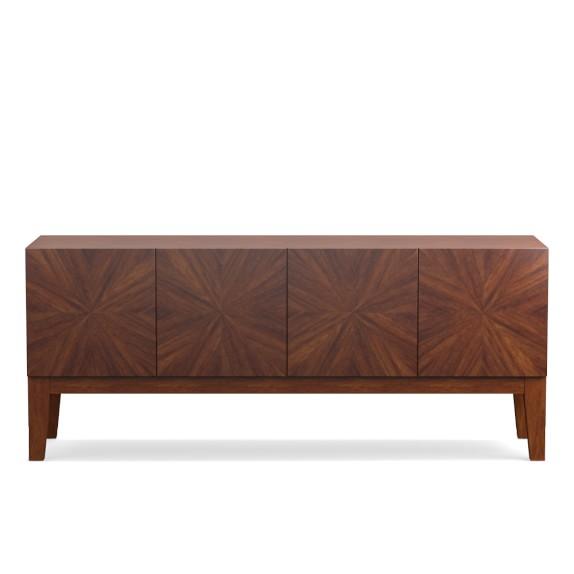 Starburst Console, Light Mahogany