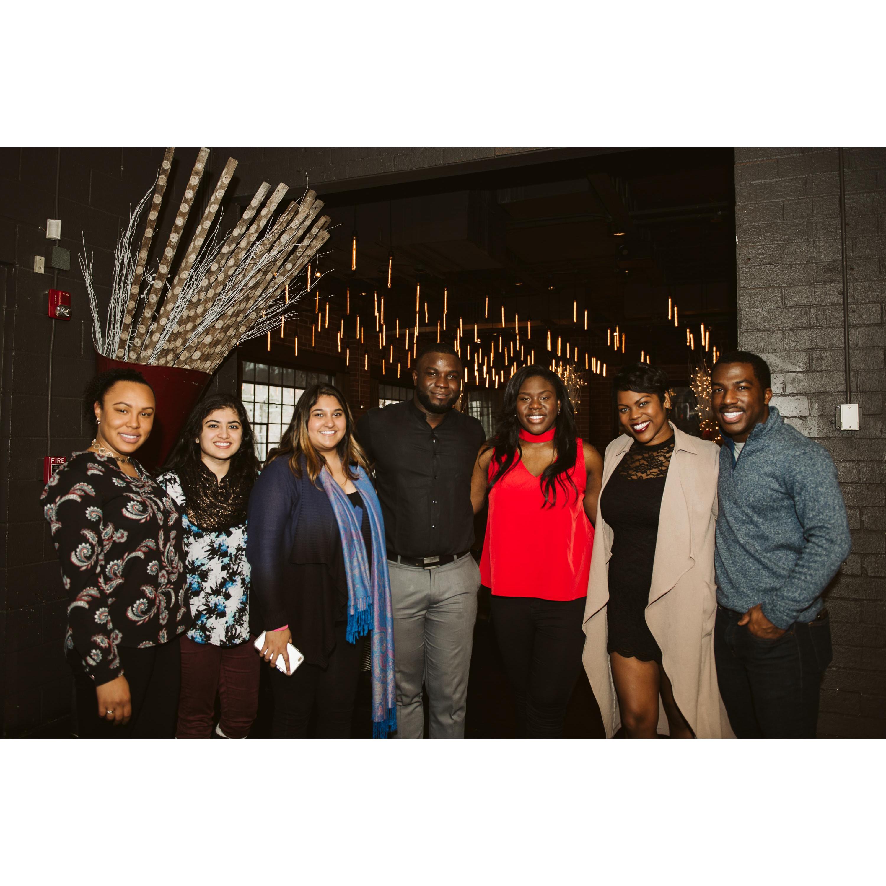 Some of our friend's who celebrated our proposal with us!