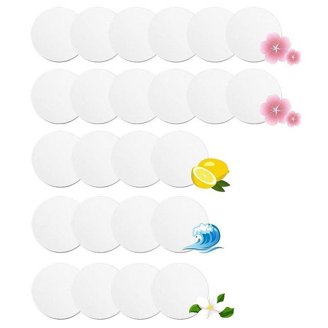 24 Pack Steam Mop Fragrance Discs for Bissell Powerfresh and Symphony Series, Including 4 Different Scent Discs (12 Spring Breeze, 4 Lemon, 4 Jasmine, 4 Ocean Breeze)