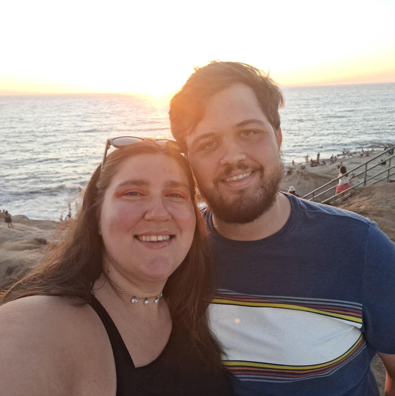 After an hour of navigating San Diego, we got our sunset picture!