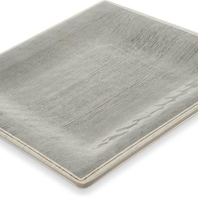 Carlisle 6402318 Grove Melamine Square Salad Plate, 8.5", Smoke