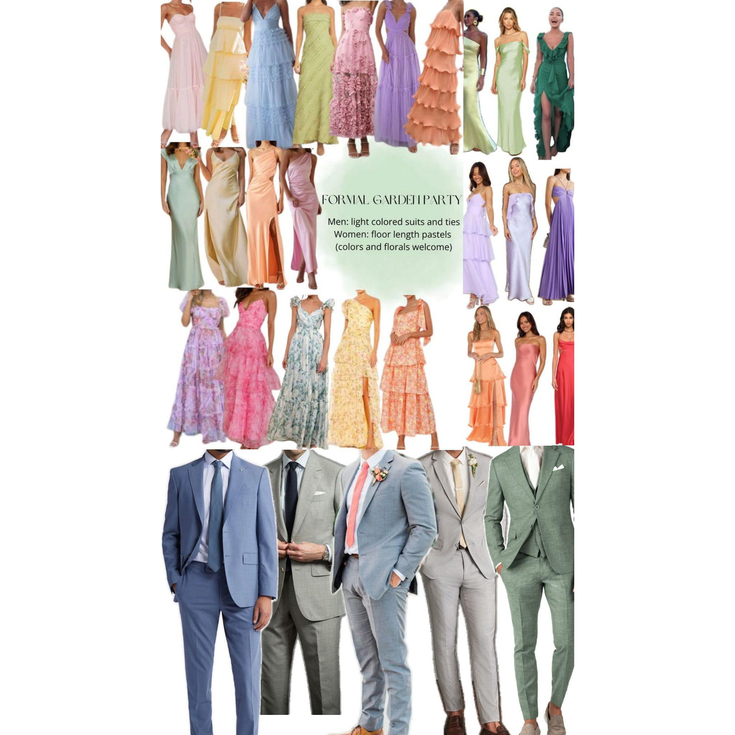 Vision Board for guest outfits