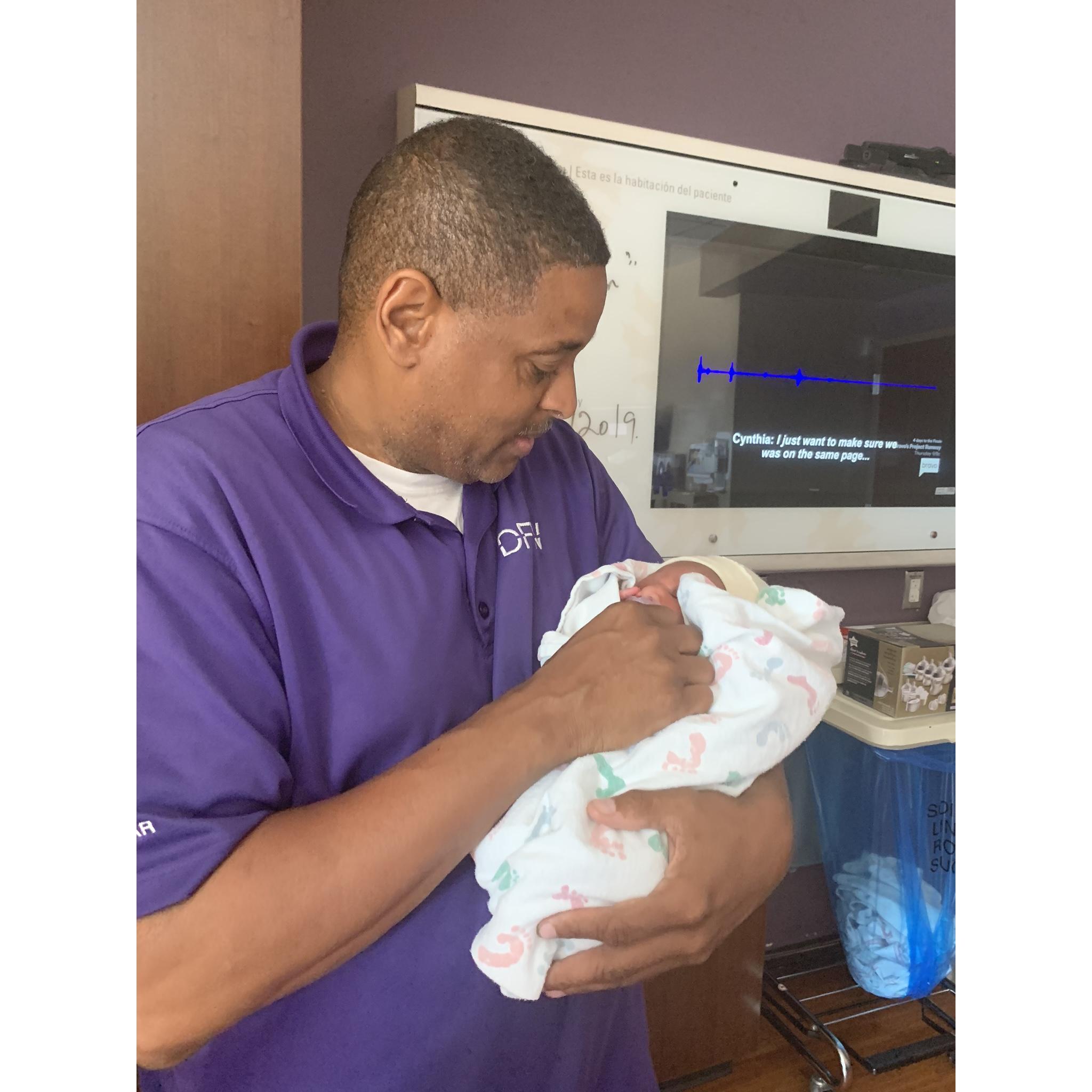 He got to experience being a Papa for the second time.