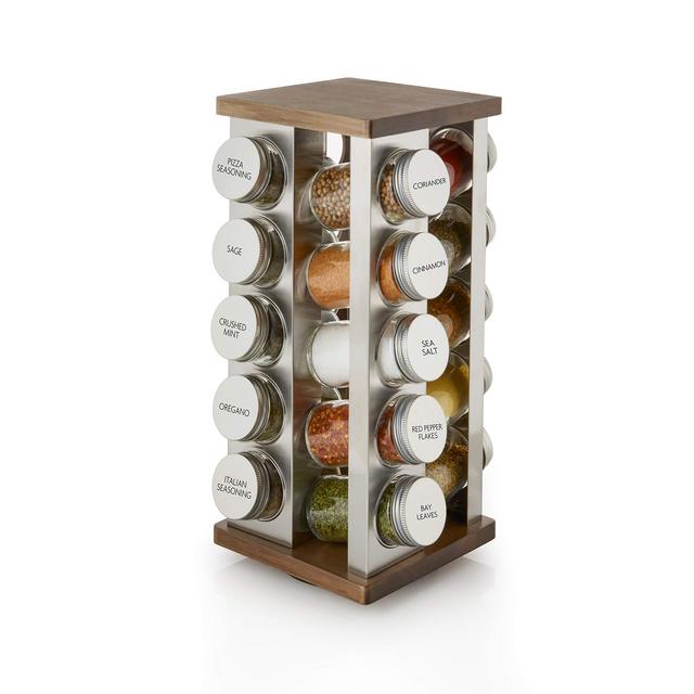 Kamenstein Vintage Spice Rack, 20-Jar, Assorted