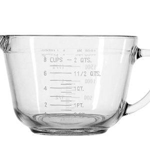 Anchor Hocking Batter Bowl, 2 Quart Glass Mixing Bowl