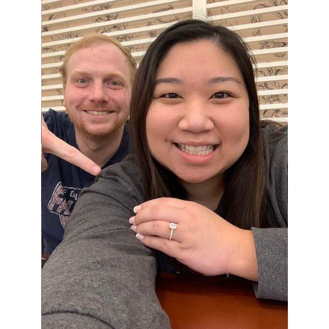 So excited to show off my ring after getting engaged!