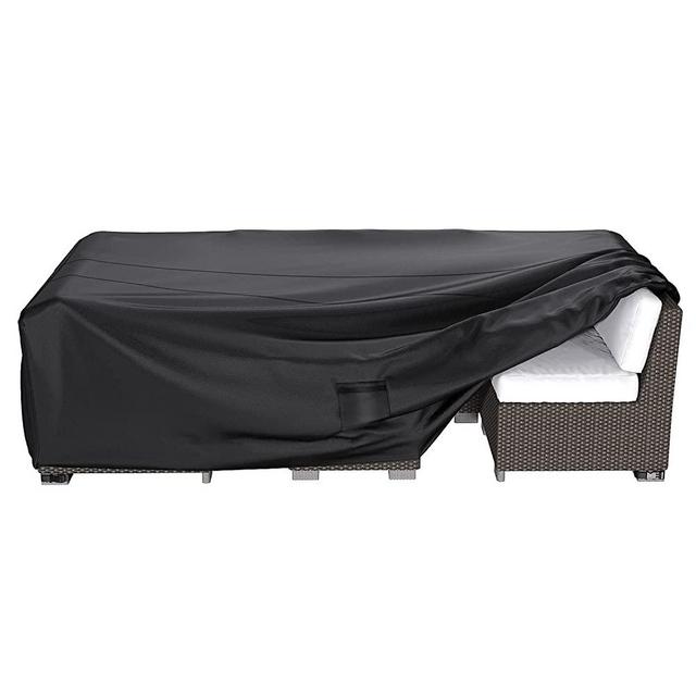 BROSYDA Patio Furniture Set Cover Waterproof, Heavy Duty 600D Funiture Covers for Outdoor Sectional Sofa Set Wicker Rattan Table Chair Rectangular 108"X82"X28"
