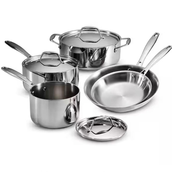 Tramontina Signature Tri-Ply Clad 8-Piece Stainless Steel Cookware Set 80116/247DS