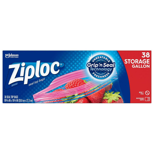 Ziploc Storage Gallon Bags - 38ct