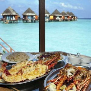 Dinner in Maldives