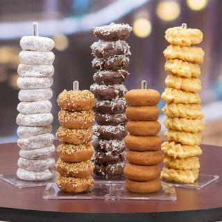 Clear Acrylic Donut Stands, Set of 5