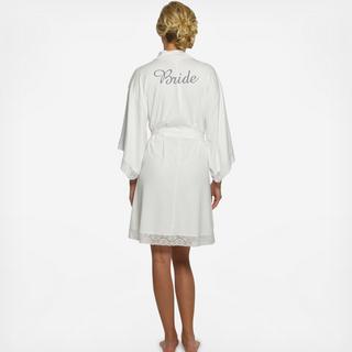 Personalized Jersey Lace Robe