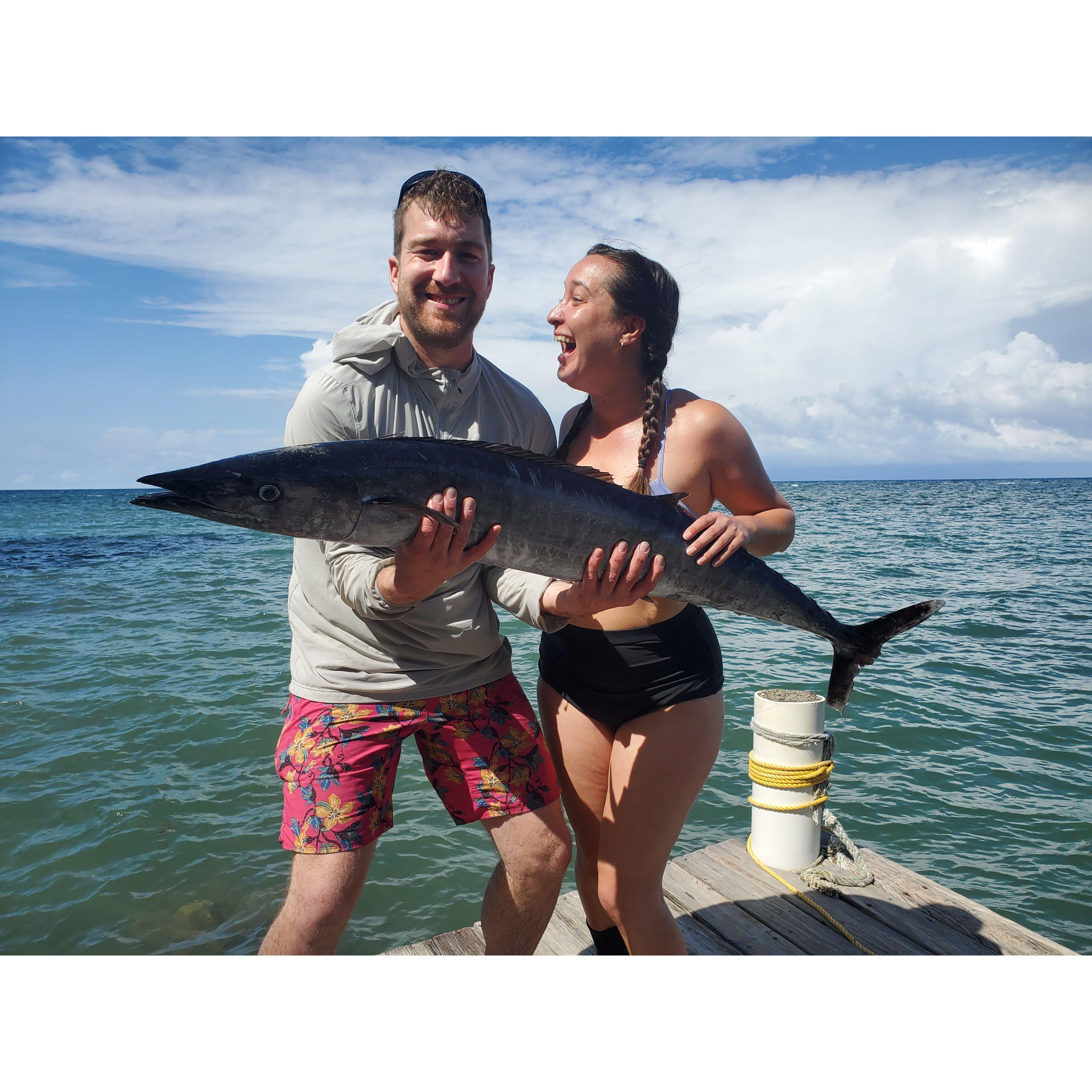 "I get why guys have pictures of fish on their dating profiles now! Incredible! I'm so in love with you!" - Tarryn, making Dave feel what he describes as "Caveman Proud".