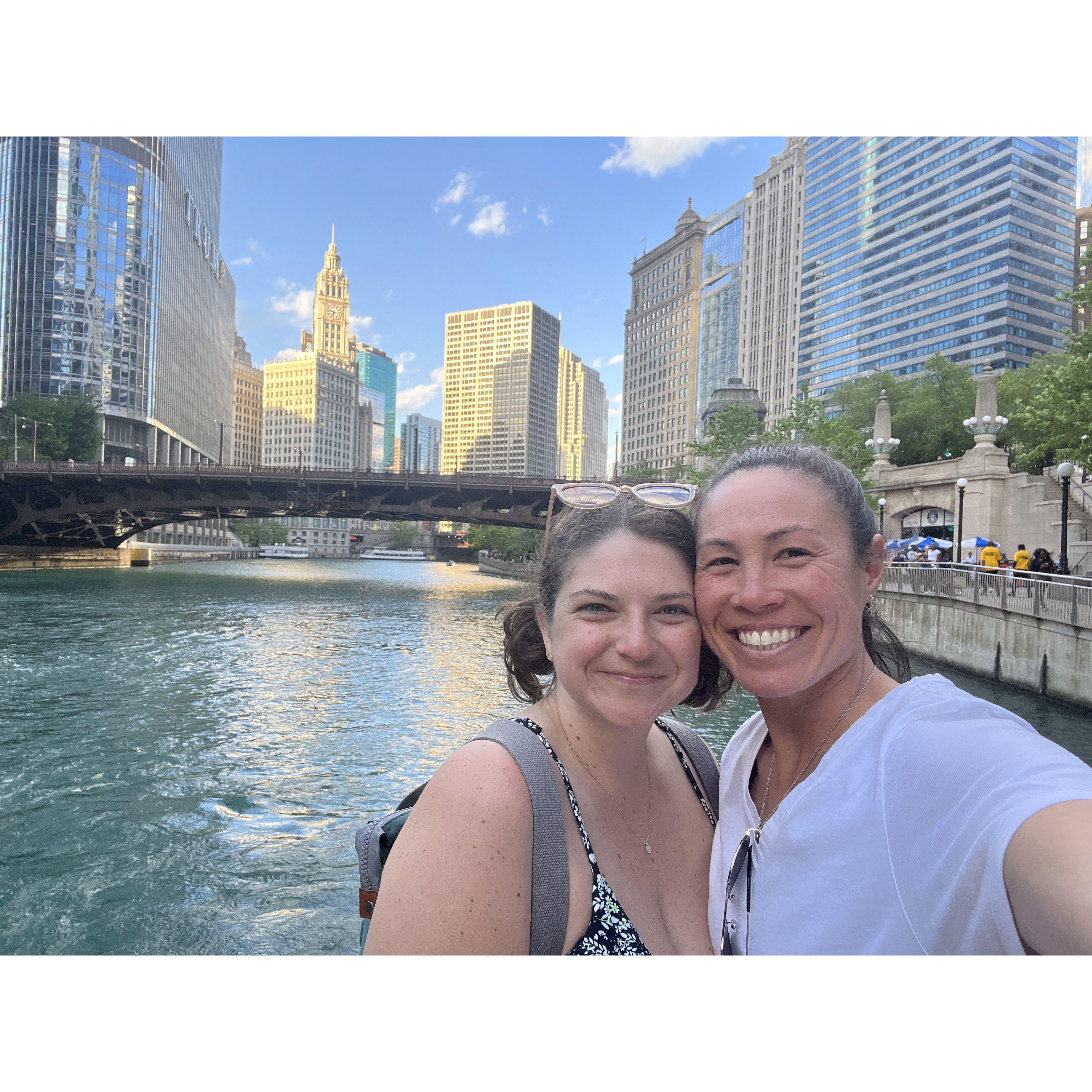 Chicago was full of good pizza rooftop bars and drinks by the river