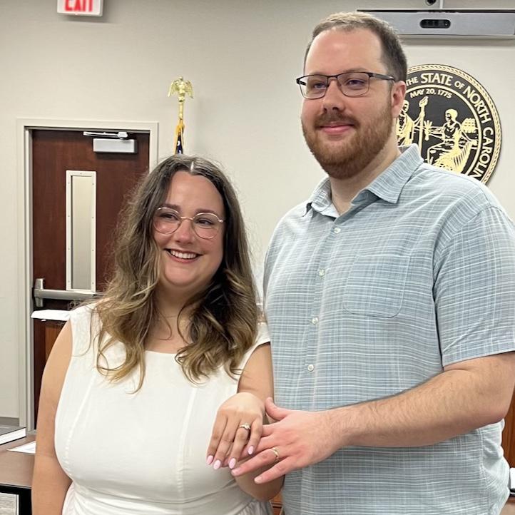 At our first wedding on May 2, 2025!