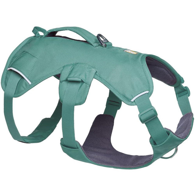 Ruffwear, Web Master, Multi-Use Support Dog Harness, Hiking and Trail Running, Service and Working, Everyday Wear, River Rock Green, Large/X-Large