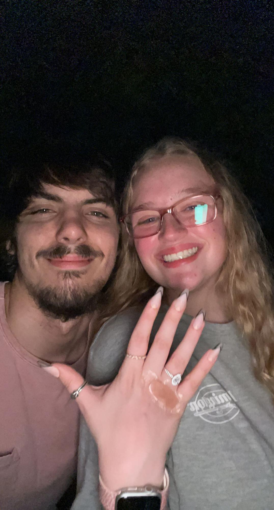 The night he proposed! 
9-11-22