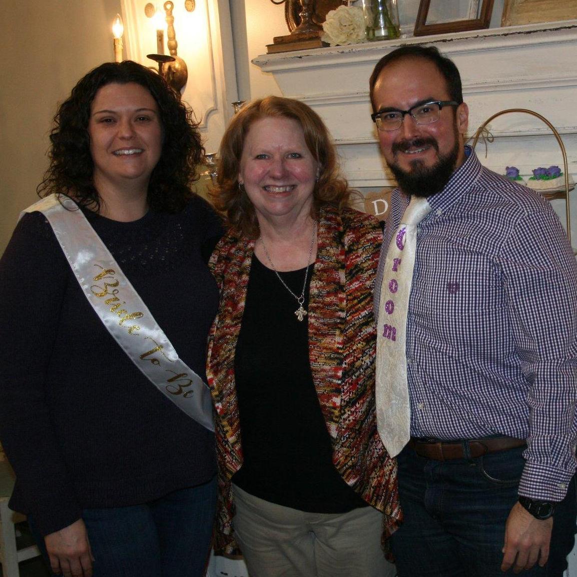 Lindsey and Danny with Danny's mother, Larissa
