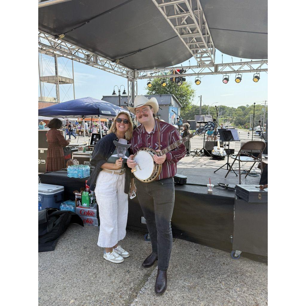 Cheered on the best banjo player!