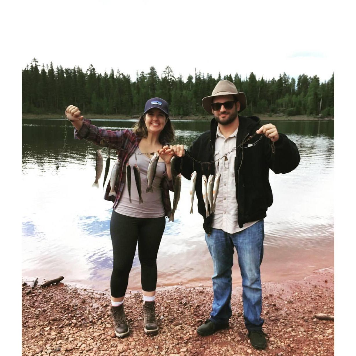When Dustin's dad took us fishing!