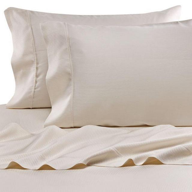 Eucalyptus origins - Eucalyptus Origins™ Tencel® Lyocell King Sheet Set in Ivory Stripe