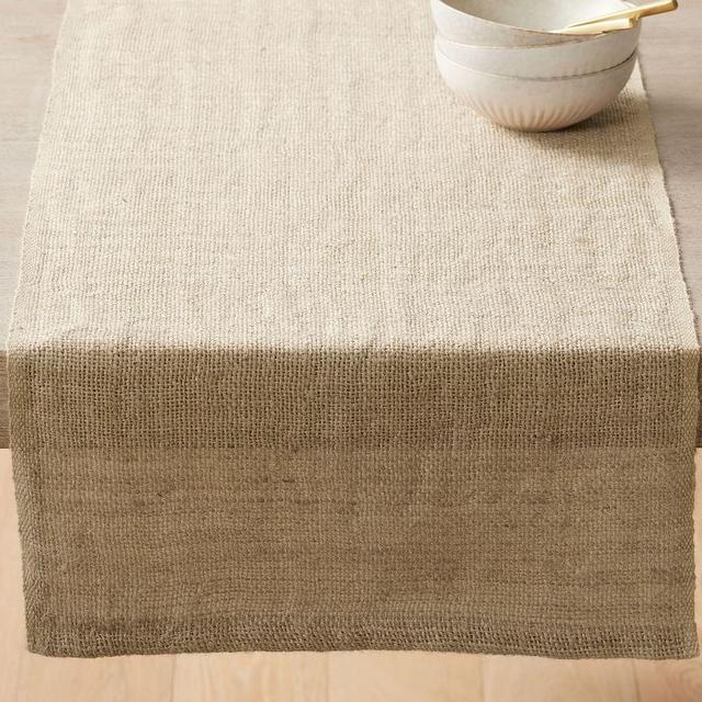 Bolinas Neutral Handwoven Jute Table Runner