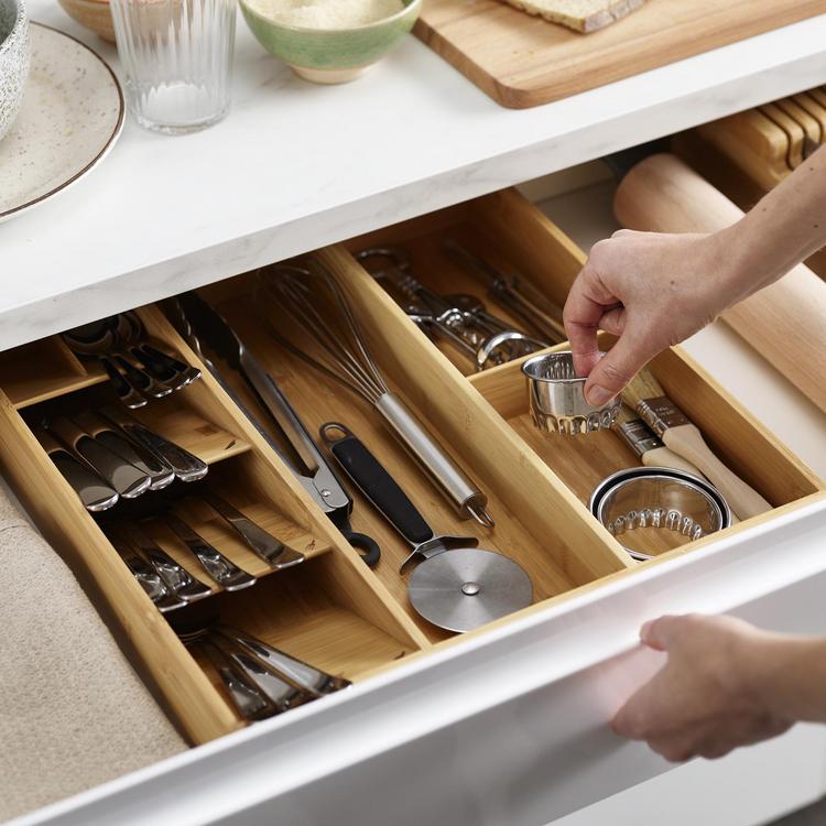 The Container Store x KonMari  2-Tier Flatware & Utensils Organizer