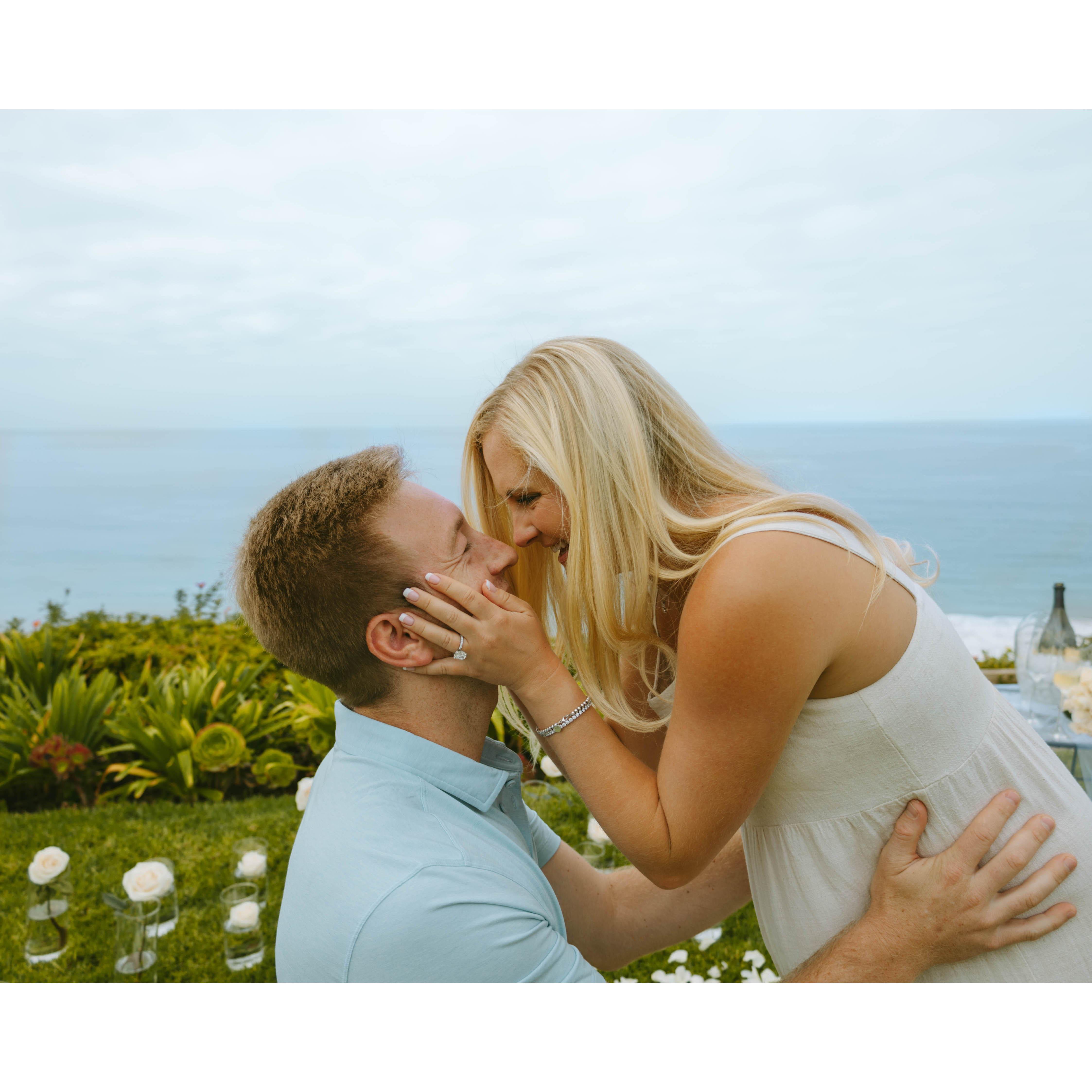 One of our favorite memories is when Riley proposed in Malibu, CA on September 14, 2024.