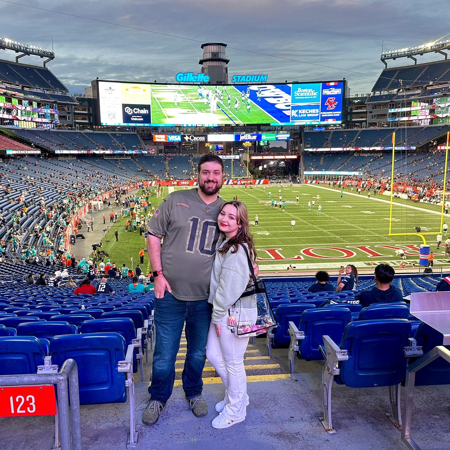 Haley’s 23rd birthday- Patriots game