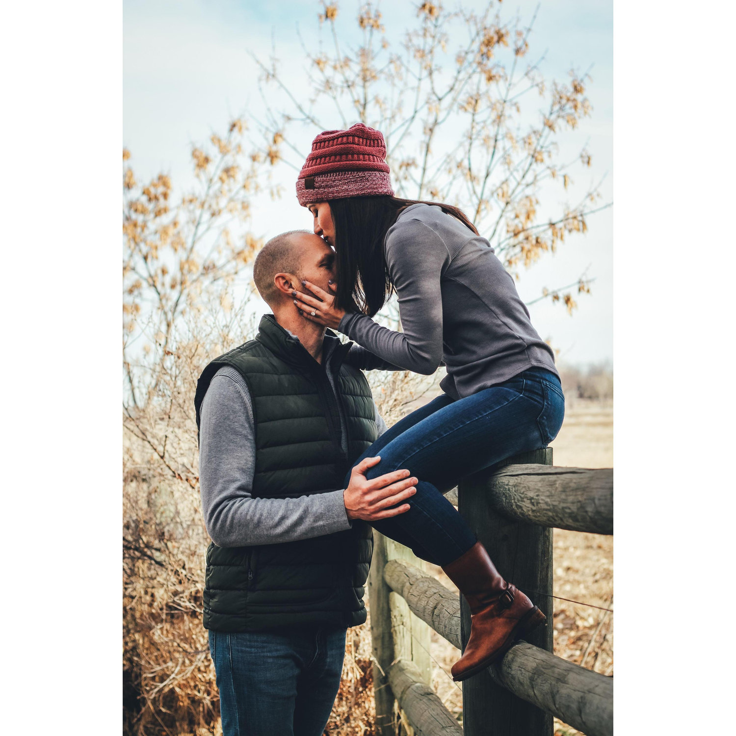 Engagement photo by Lindsay Hafner Photography in January, 2019.
