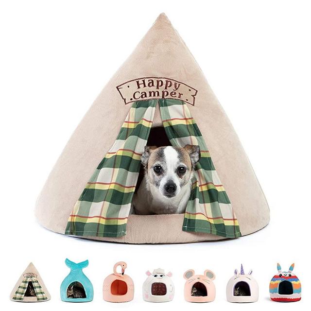 Best Friends by Sheri Novetly Pet Huts, 360 Degrees Security Coverage, Machine Washable, for Pets up to 15 lbs
