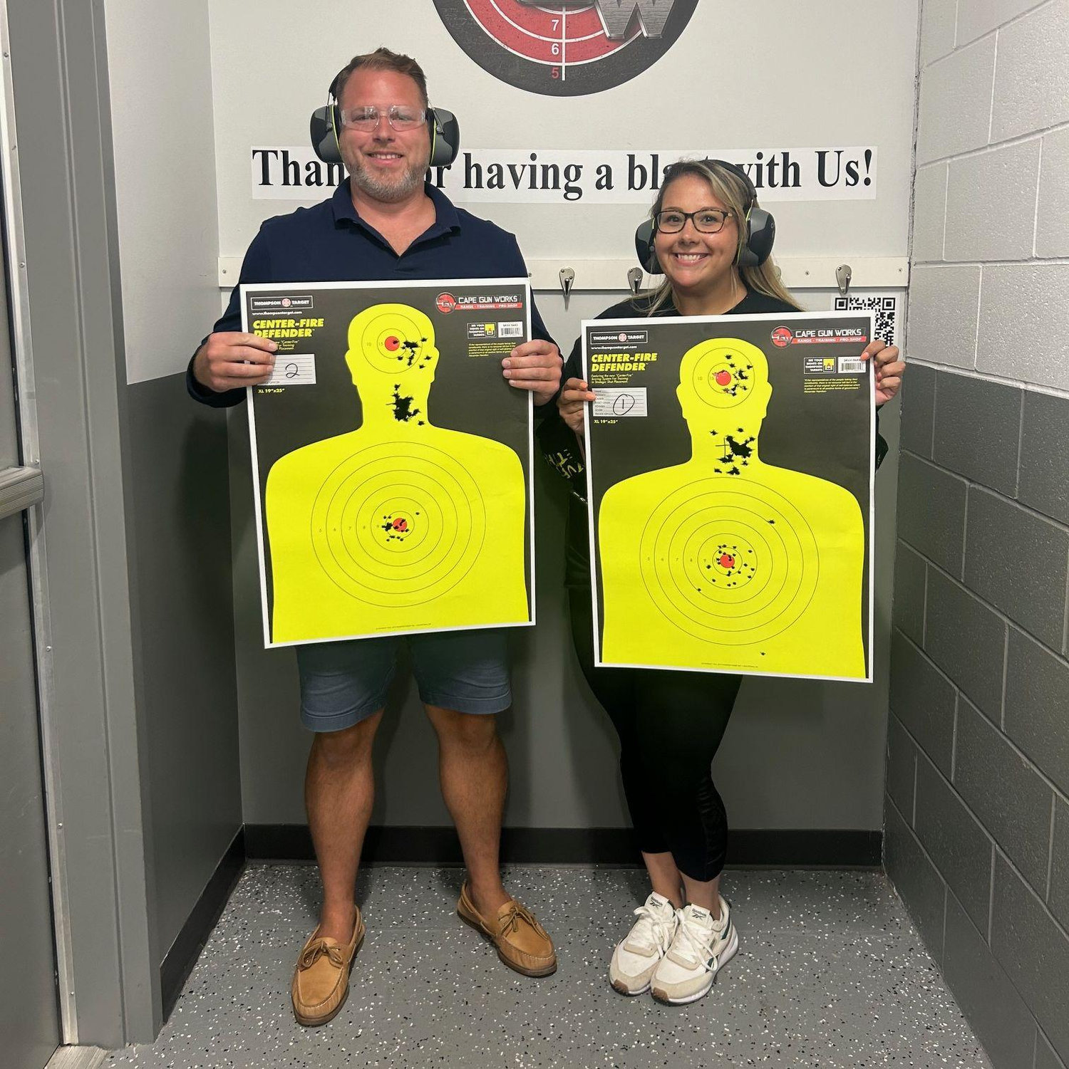 Danielle's first time shooting.