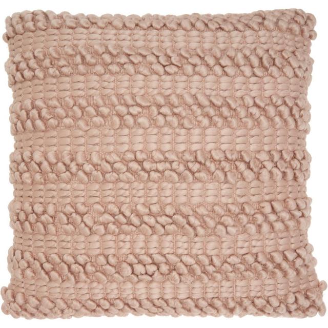 Woven Stripes Oversize Square Throw Pillow Blush - Mina Victory